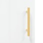 vidaXL Aparador de madera de ingeniería blanco brillo 90x34x80 cm vidaXL Aparador de madera de ingeniería blanco brillo 90x34x80 cm