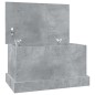 vidaXL Baúl almacenaje madera contrachapada gris hormigón 50x30x28 cm vidaXL Baúl almacenaje madera contrachapada gris hormigón 50x30x28 cm