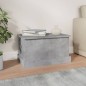 vidaXL Baúl almacenaje madera contrachapada gris hormigón 50x30x28 cm vidaXL Baúl almacenaje madera contrachapada gris hormigón 50x30x28 cm
