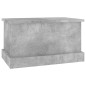 vidaXL Baúl almacenaje madera contrachapada gris hormigón 50x30x28 cm vidaXL Baúl almacenaje madera contrachapada gris hormigón 50x30x28 cm