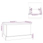 vidaXL Baúl almacenaje madera contrachapada gris hormigón 50x30x28 cm vidaXL Baúl almacenaje madera contrachapada gris hormigón 50x30x28 cm