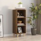 vidaXL Aparador madera contrachapada marrón roble 34,5x32,5x90 cm