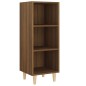 vidaXL Aparador madera contrachapada marrón roble 34,5x32,5x90 cm
