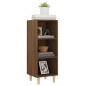 vidaXL Aparador madera contrachapada marrón roble 34,5x32,5x90 cm
