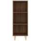 vidaXL Aparador madera contrachapada marrón roble 34,5x32,5x90 cm