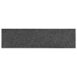 vidaXL Alfombrilla autoadhesiva de escalera 15 uds antracita 76x20 cm vidaXL Alfombrilla autoadhesiva de escalera 15 uds antracita 76x20 cm