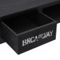 vidaXL Mesa consola de madera negra 110x45x76 cm vidaXL Mesa consola de madera negra 110x45x76 cm