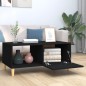 vidaXL Mesa de centro madera contrachapada negro 89,5x50x40 cm vidaXL Mesa de centro madera contrachapada negro 89,5x50x40 cm