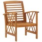 vidaXL Juego de muebles de jardín 5 piezas madera maciza de acacia