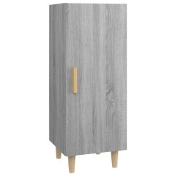 vidaXL Aparador de madera contrachapada gris Sonoma 34,5x34x90 cm