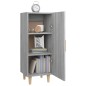 vidaXL Aparador de madera contrachapada gris Sonoma 34,5x34x90 cm