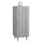 vidaXL Aparador de madera contrachapada gris Sonoma 34,5x34x90 cm