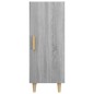 vidaXL Aparador de madera contrachapada gris Sonoma 34,5x34x90 cm