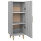 vidaXL Aparador de madera contrachapada gris Sonoma 34,5x34x90 cm