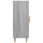 vidaXL Aparador de madera contrachapada gris Sonoma 34,5x34x90 cm