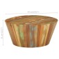 vidaXL Mesa de centro de madera maciza reciclada Ø65x31 cm vidaXL Mesa de centro de madera maciza reciclada Ø65x31 cm