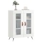 vidaXL Aparador de madera contrachapada blanco brillante 69,5x34x90 cm vidaXL Aparador de madera contrachapada blanco brillante 69,5x34x90 cm