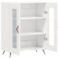 vidaXL Aparador de madera contrachapada blanco brillante 69,5x34x90 cm vidaXL Aparador de madera contrachapada blanco brillante 69,5x34x90 cm
