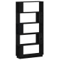 vidaXL Estantería/divisor de espacios madera pino negro 80x25x163,5 cm vidaXL Estantería/divisor de espacios madera pino negro 80x25x163,5 cm