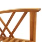 vidaXL Juego de muebles de jardín 5 piezas madera maciza de acacia