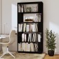 vidaXL Estantería/divisor de espacios madera pino negro 80x25x163,5 cm vidaXL Estantería/divisor de espacios madera pino negro 80x25x163,5 cm