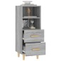 vidaXL Aparador de madera contrachapada gris Sonoma 34,5x34x90 cm vidaXL Aparador de madera contrachapada gris Sonoma 34,5x34x90 cm