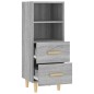 vidaXL Aparador de madera contrachapada gris Sonoma 34,5x34x90 cm vidaXL Aparador de madera contrachapada gris Sonoma 34,5x34x90 cm