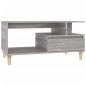 vidaXL Mesa de centro madera contrachapada gris Sonoma 90x49x45 cm vidaXL Mesa de centro madera contrachapada gris Sonoma 90x49x45 cm