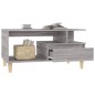 vidaXL Mesa de centro madera contrachapada gris Sonoma 90x49x45 cm vidaXL Mesa de centro madera contrachapada gris Sonoma 90x49x45 cm