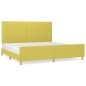 vidaXL Estructura de cama con cabecero de tela verde 200x200 cm vidaXL Estructura de cama con cabecero de tela verde 200x200 cm