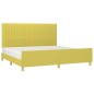 vidaXL Estructura de cama con cabecero de tela verde 200x200 cm vidaXL Estructura de cama con cabecero de tela verde 200x200 cm