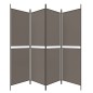 vidaXL Biombo divisor de 4 paneles de tela gris antracita 200x220 cm vidaXL Biombo divisor de 4 paneles de tela gris antracita 200x220 cm