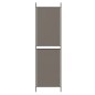 vidaXL Biombo divisor de 4 paneles de tela gris antracita 200x220 cm vidaXL Biombo divisor de 4 paneles de tela gris antracita 200x220 cm