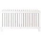 vidaXL Caja de almacenaje jardín madera de pino blanco 121x55x64 cm vidaXL Caja de almacenaje jardín madera de pino blanco 121x55x64 cm