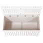 vidaXL Caja de almacenaje jardín madera de pino blanco 121x55x64 cm vidaXL Caja de almacenaje jardín madera de pino blanco 121x55x64 cm