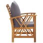 vidaXL Muebles de jardín 4 piezas con cojines madera maciza de acacia vidaXL Muebles de jardín 4 piezas con cojines madera maciza de acacia