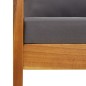 vidaXL Muebles de jardín 4 piezas con cojines madera maciza de acacia vidaXL Muebles de jardín 4 piezas con cojines madera maciza de acacia