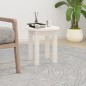 vidaXL Mesa de centro de madera maciza de pino blanco Ø35x35 cm vidaXL Mesa de centro de madera maciza de pino blanco Ø35x35 cm