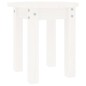vidaXL Mesa de centro de madera maciza de pino blanco Ø35x35 cm vidaXL Mesa de centro de madera maciza de pino blanco Ø35x35 cm