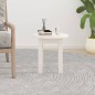 vidaXL Mesa de centro de madera maciza de pino blanco Ø35x35 cm vidaXL Mesa de centro de madera maciza de pino blanco Ø35x35 cm