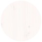 vidaXL Mesa de centro de madera maciza de pino blanco Ø35x35 cm vidaXL Mesa de centro de madera maciza de pino blanco Ø35x35 cm
