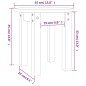 vidaXL Mesa de centro de madera maciza de pino blanco Ø35x35 cm vidaXL Mesa de centro de madera maciza de pino blanco Ø35x35 cm