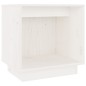 vidaXL Mesita de noche de madera maciza de pino blanco 40x30x40 cm vidaXL Mesita de noche de madera maciza de pino blanco 40x30x40 cm