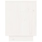 vidaXL Mesita de noche de madera maciza de pino blanco 40x30x40 cm vidaXL Mesita de noche de madera maciza de pino blanco 40x30x40 cm