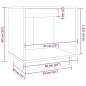 vidaXL Mesita de noche de madera maciza de pino blanco 40x30x40 cm vidaXL Mesita de noche de madera maciza de pino blanco 40x30x40 cm