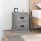 vidaXL Mesita de noche madera contrachapada gris Sonoma 39x39x47,5 cm vidaXL Mesita de noche madera contrachapada gris Sonoma 39x39x47,5 cm