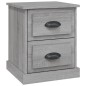 vidaXL Mesita de noche madera contrachapada gris Sonoma 39x39x47,5 cm vidaXL Mesita de noche madera contrachapada gris Sonoma 39x39x47,5 cm