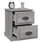 vidaXL Mesita de noche madera contrachapada gris Sonoma 39x39x47,5 cm vidaXL Mesita de noche madera contrachapada gris Sonoma 39x39x47,5 cm