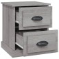 vidaXL Mesita de noche madera contrachapada gris Sonoma 39x39x47,5 cm vidaXL Mesita de noche madera contrachapada gris Sonoma 39x39x47,5 cm