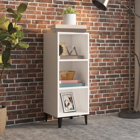 vidaXL Aparador de madera de ingeniería blanco 34,5x32,5x90 cm